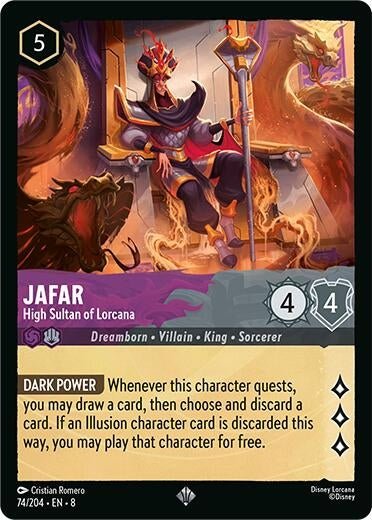 Disney Lorcana - Jafar - High Sultan of Lorcana (74/204) (Reign of Jafar)