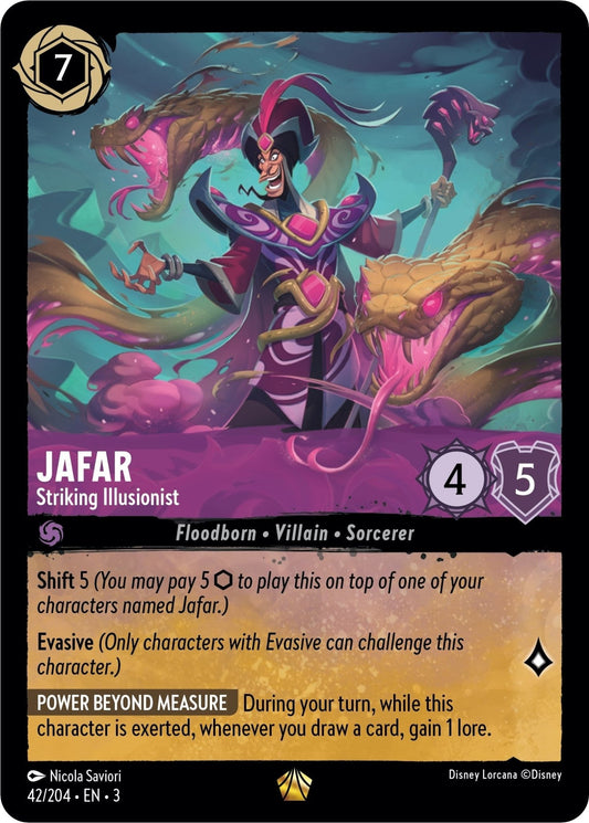 Disney Lorcana - Jafar - Striking Illusionist (42/204) (Into the Inklands)