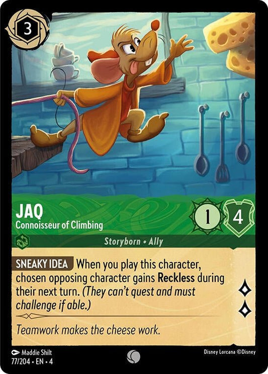 Disney Lorcana - Jaq - Connoisseur of Climbing (77/204) (Ursula's Return)