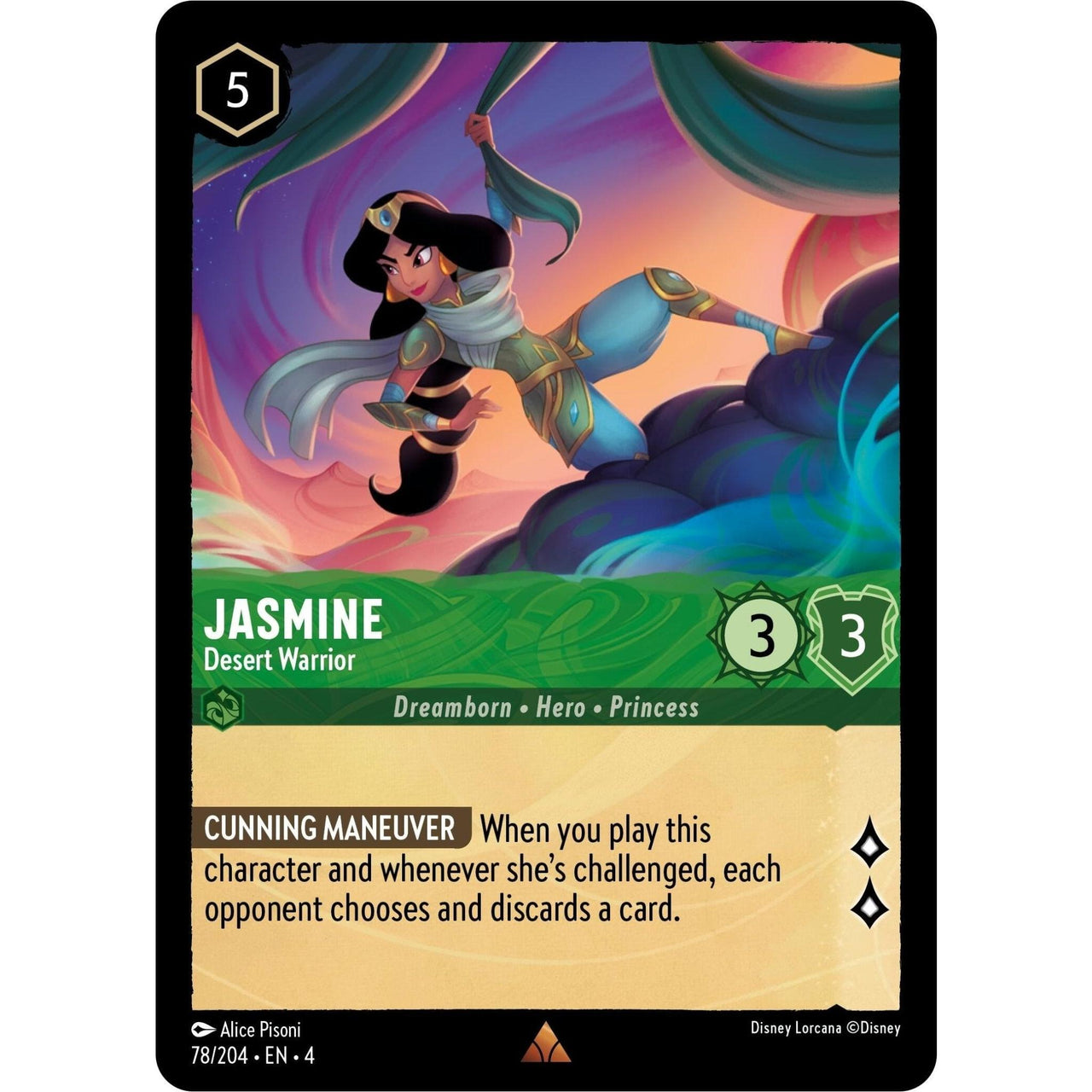 Ravensburger Jasmine - Desert Warrior (78/204) (Ursula's Return) by LAB7 Malta, Europe