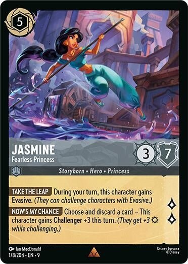 Disney Lorcana - Jasmine - Fearless Princess (178/204) (Fabled)