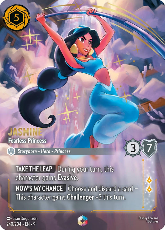 Disney Lorcana - Jasmine - Fearless Princess (Enchanted) (240/204) (Fabled)