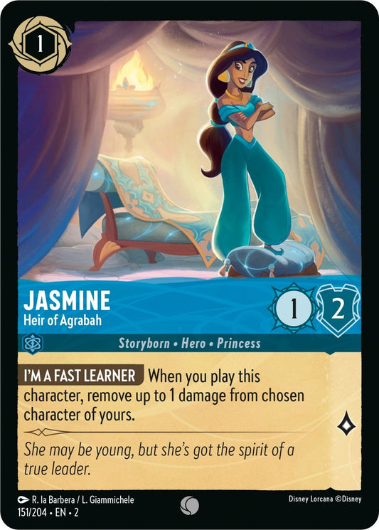 Disney Lorcana - Jasmine - Heir of Agrabah (151/204) (Rise of the Floodborn)