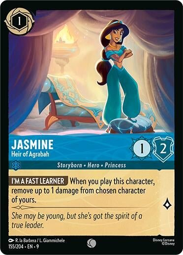 Disney Lorcana - Jasmine - Heir of Agrabah (155/204) (Fabled)