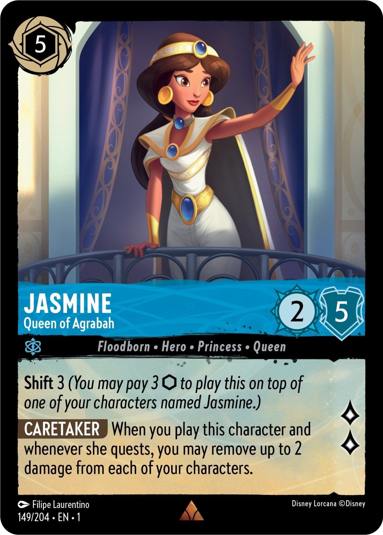 Disney Lorcana - Jasmine - Queen of Agrabah (149/204) (The First Chapter)