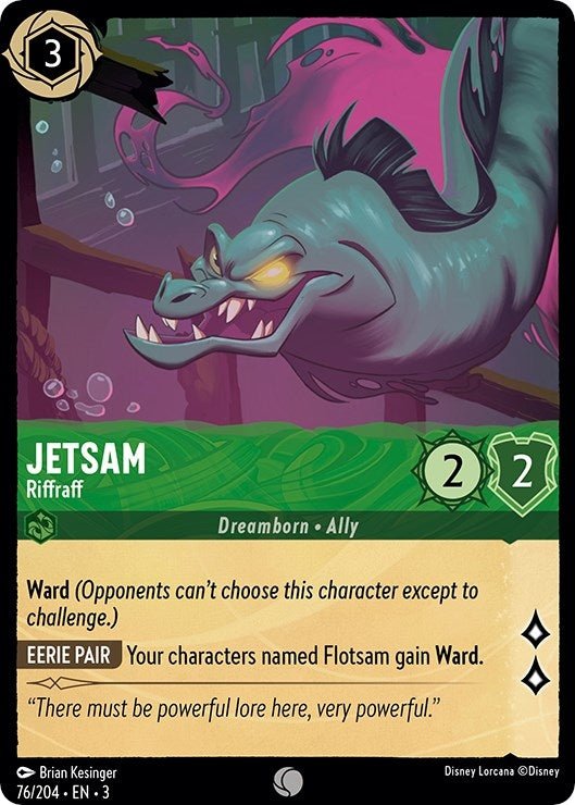 Disney Lorcana - Jetsam - Riffraff (76/204) (Into the Inklands)