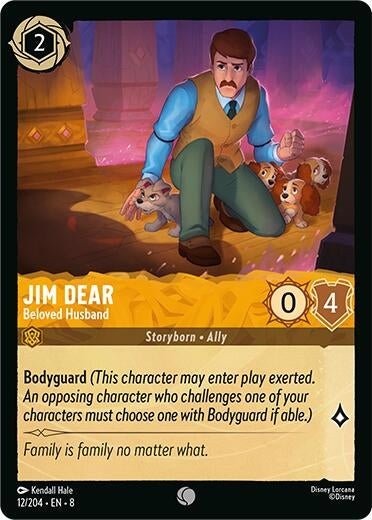 Disney Lorcana - Jim Dear - Beloved Husband (12/204) (Reign of Jafar)