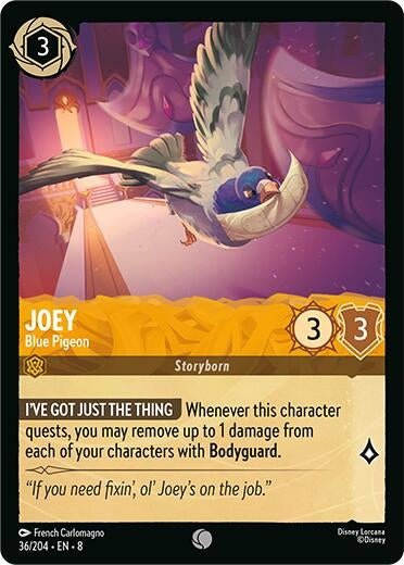 Disney Lorcana - Joey - Blue Pigeon (36/204) (Reign of Jafar)