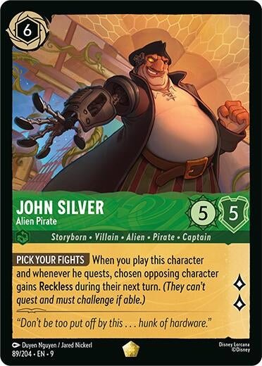 Disney Lorcana - John Silver - Alien Pirate (89/204) (Fabled)