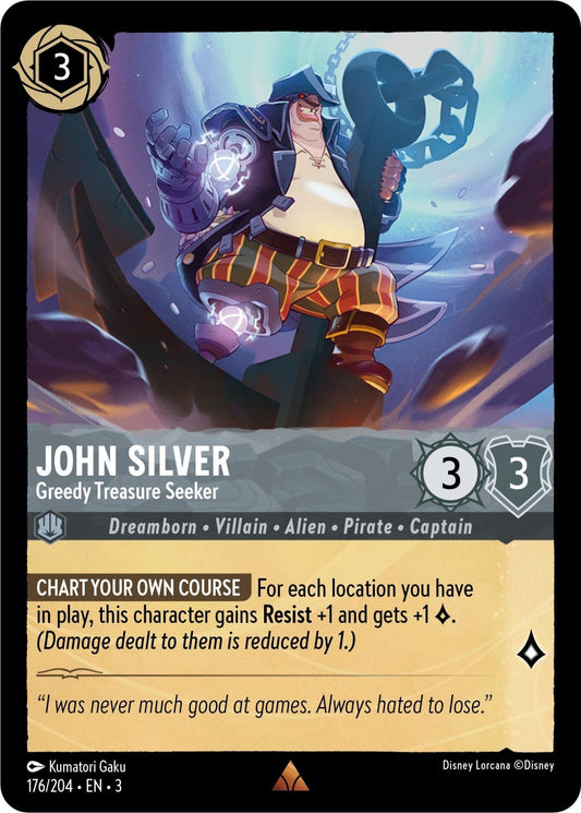 Disney Lorcana - John Silver - Greedy Treasure Seeker (176/204) (Into the Inklands)