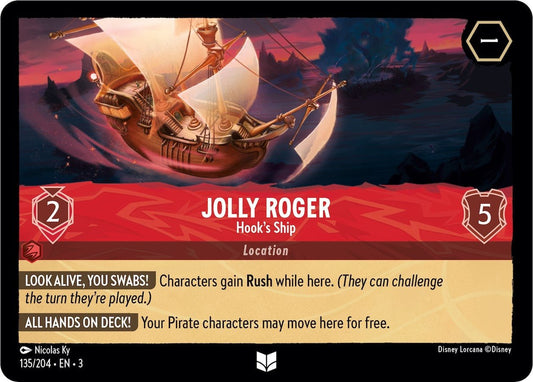 Disney Lorcana - Jolly Roger - Hook's Ship (135/204) (Into the Inklands)