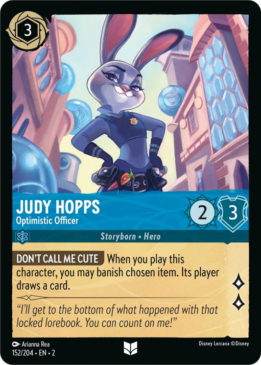 Disney Lorcana - Judy Hopps - Optimistic Officer (152/204) (Rise of the Floodborn)