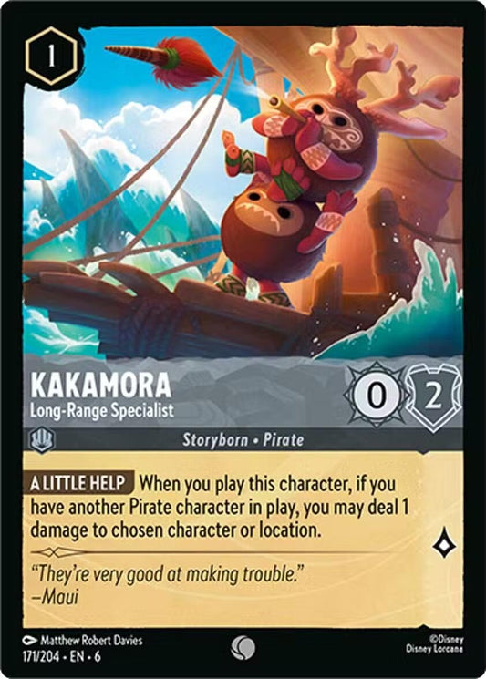 Disney Lorcana - Kakamora - Long - Range Specialist (171/204) (Azurite Sea)