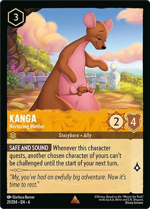 Disney Lorcana - Kanga - Nurturing Mother (21/204) (Azurite Sea)