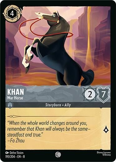 Disney Lorcana - Khan - War Horse (193/204) (Reign of Jafar)
