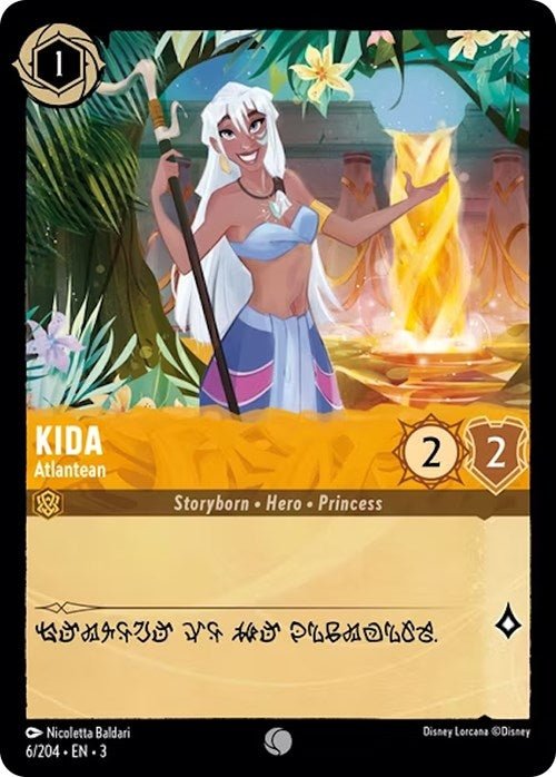 Disney Lorcana - Kida - Atlantean (6/204) (Into the Inklands)