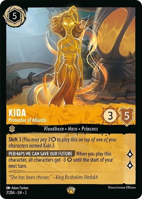 Disney Lorcana - Kida - Protector of Atlantis (7/204) (Into the Inklands)