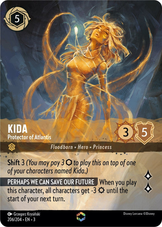 Disney Lorcana - Kida - Protector of Atlantis (Enchanted) (206/204) (Into the Inklands)