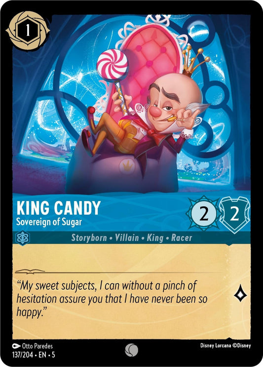 Disney Lorcana - King Candy - Sovereign of Sugar (137/204) (Shimmering Skies)