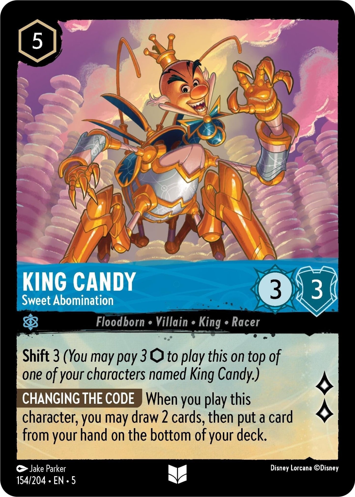 Disney Lorcana - King Candy - Sweet Abomination (154/204) (Shimmering Skies)