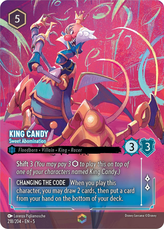 Disney Lorcana - King Candy - Sweet Abomination (Enchanted) (218/204) (Shimmering Skies)