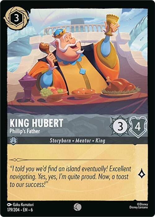 Disney Lorcana - King Hubert - Phillip's Father (179/204) (Azurite Sea)