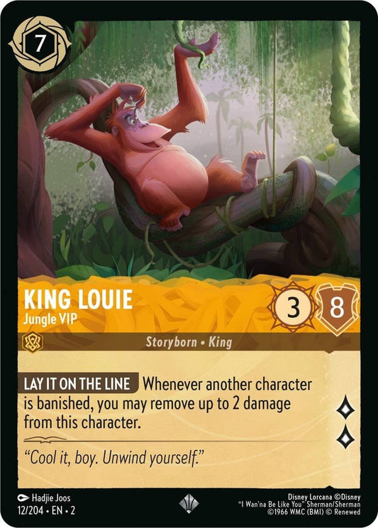 Disney Lorcana - King Louie - Jungle VIP (12/204) (Rise of the Floodborn)