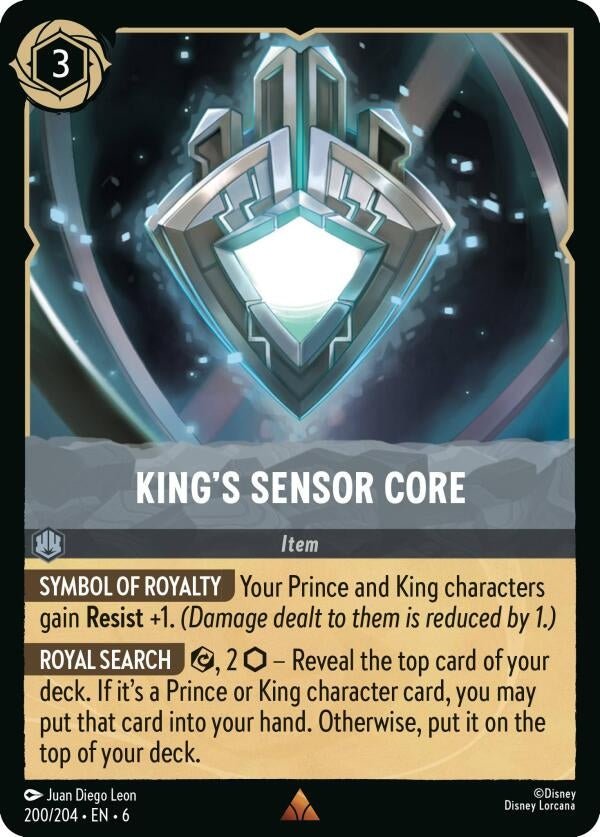 Disney Lorcana - King's Sensor Core (200/204) (Azurite Sea)