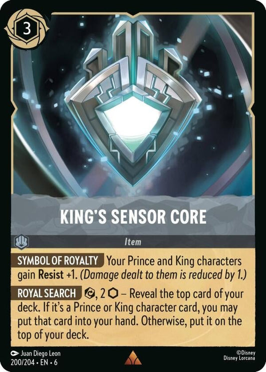 Disney Lorcana - King's Sensor Core (200/204) (Azurite Sea)