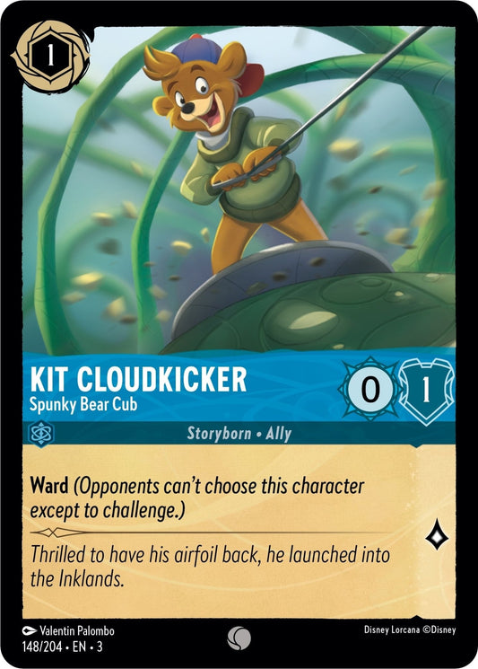 Disney Lorcana - Kit Cloudkicker - Spunky Bear Cub (148/204) (Into the Inklands)