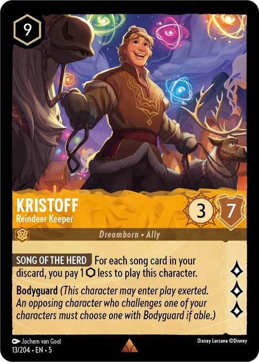 Disney Lorcana - Kristoff - Reindeer Keeper (13/204) (Shimmering Skies)