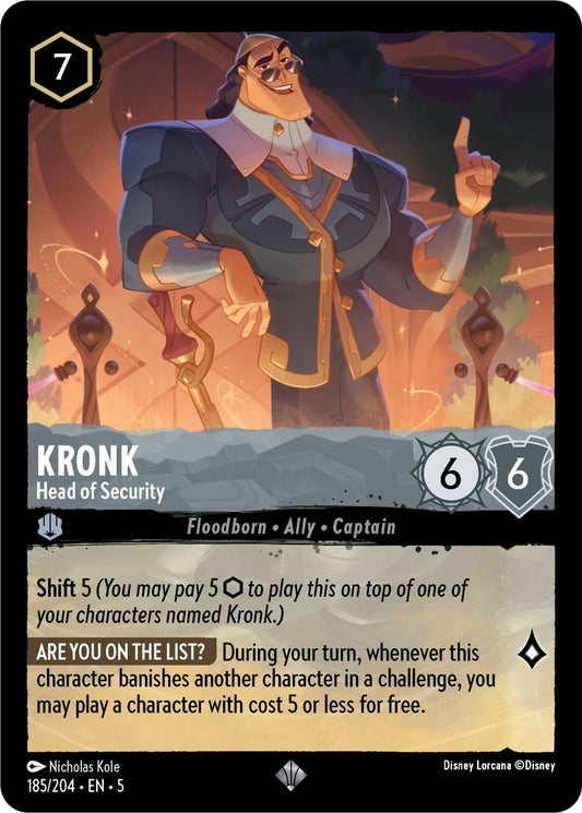 Disney Lorcana - Kronk - Head of Security (185/204) (Shimmering Skies)