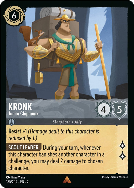 Disney Lorcana - Kronk - Junior Chipmunk (185/204) (Rise of the Floodborn)