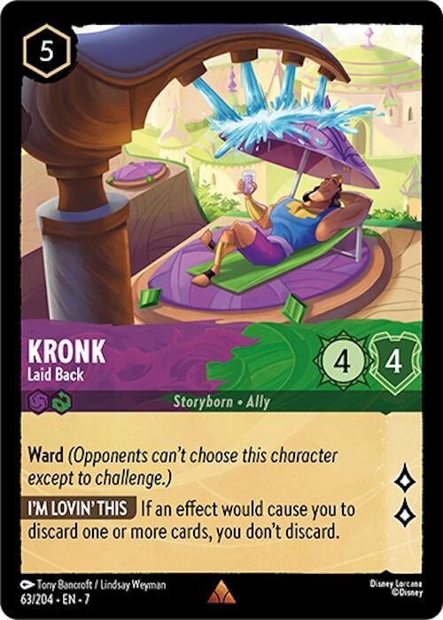 Disney Lorcana - Kronk - Laid Back (63/204) (Archazia's Island)