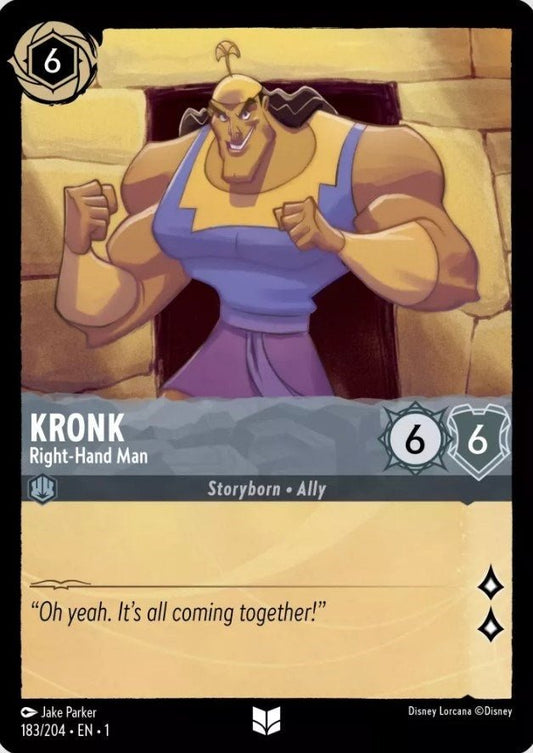 Disney Lorcana - Kronk - Right - Hand Man (183/204) (The First Chapter)