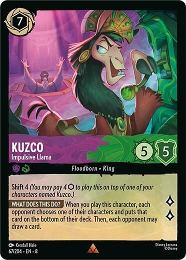 Disney Lorcana - Kuzco - Impulsive Llama (67/204) (Reign of Jafar)