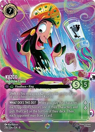 Disney Lorcana - Kuzco - Impulsive Llama (Enchanted) (210/204) (Reign of Jafar)