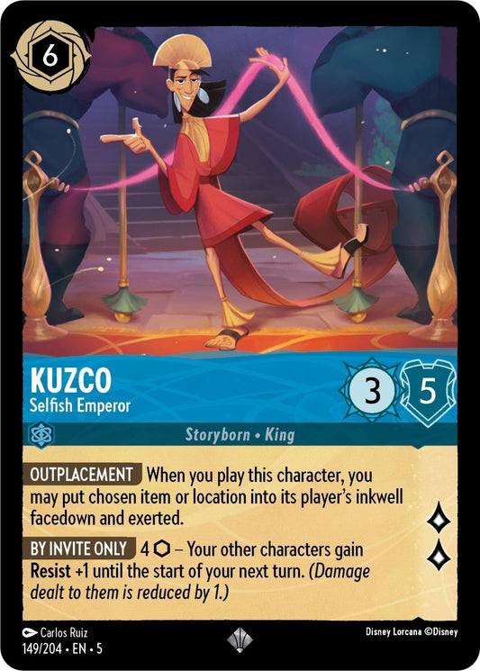 Disney Lorcana - Kuzco - Selfish Emperor (149/204) (Shimmering Skies)