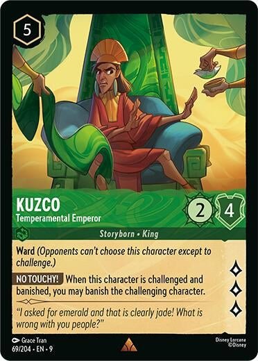 Disney Lorcana - Kuzco - Temperamental Emperor (69/204) (Fabled)