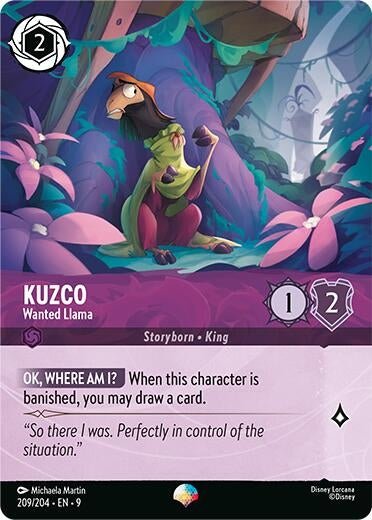 Disney Lorcana - Kuzco - Wanted Llama (Epic) (209/204) (Fabled)