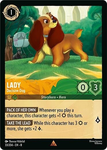 Disney Lorcana - Lady - Decisive Dog (33/204) (Reign of Jafar)