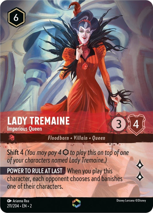 Disney Lorcana - Lady Tremaine - Imperious Queen (Enchanted) (211/204) (Rise of the Floodborn)