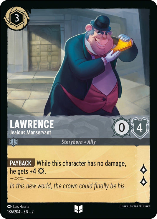 Disney Lorcana - Lawrence - Jealous Manservant (186/204) (Rise of the Floodborn)
