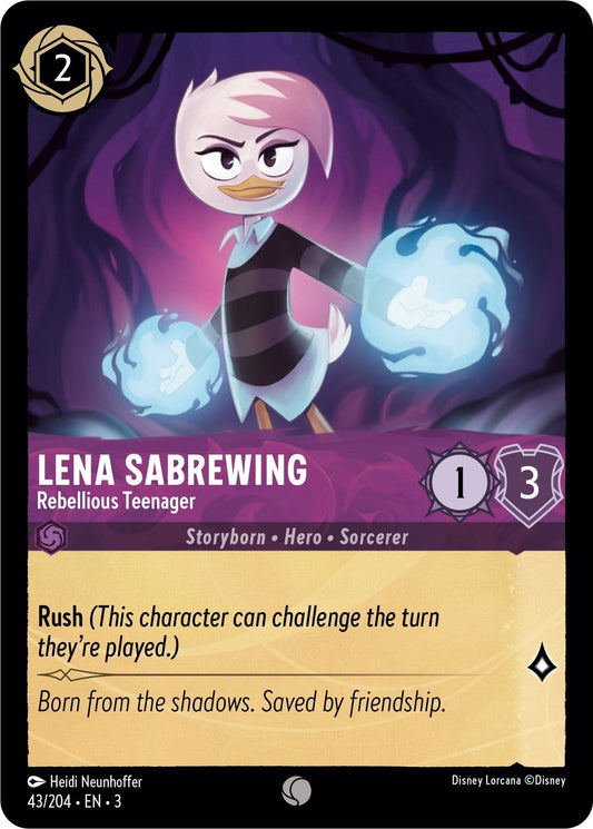 Disney Lorcana - Lena Sabrewing - Rebellious Teenager (43/204) (Into the Inklands)
