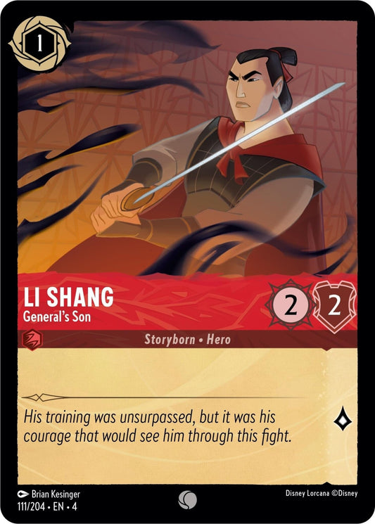 Disney Lorcana - Li Shang - General's Son (111/204) (Ursula's Return)