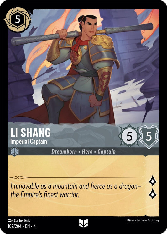 Disney Lorcana - Li Shang - Imperial Captain (182/204) (Ursula's Return)