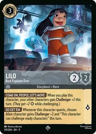 Disney Lorcana - Lilo - Best Explorer Ever (174/204) (Fabled)