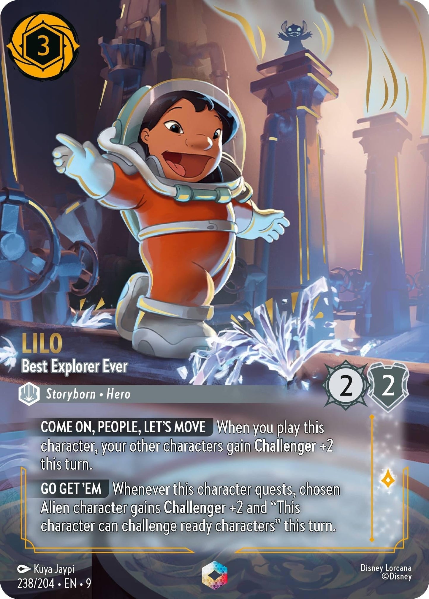 Disney Lorcana - Lilo - Best Explorer Ever (Enchanted) (238/204) (Fabled)