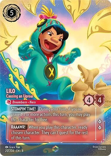 Disney Lorcana - Lilo - Causing an Uproar (Enchanted) (217/204) (Reign of Jafar)