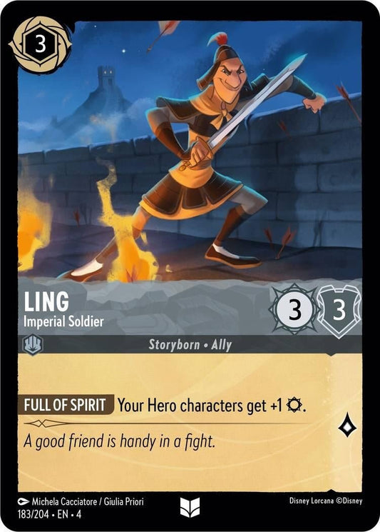 Disney Lorcana - Ling - Imperial Soldier (183/204) (Ursula's Return)